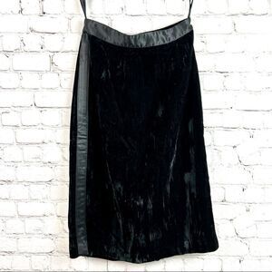 Vintage 80s Morgan TaylorCrushed Velvet Tuxedo Striped Pencil Skirt